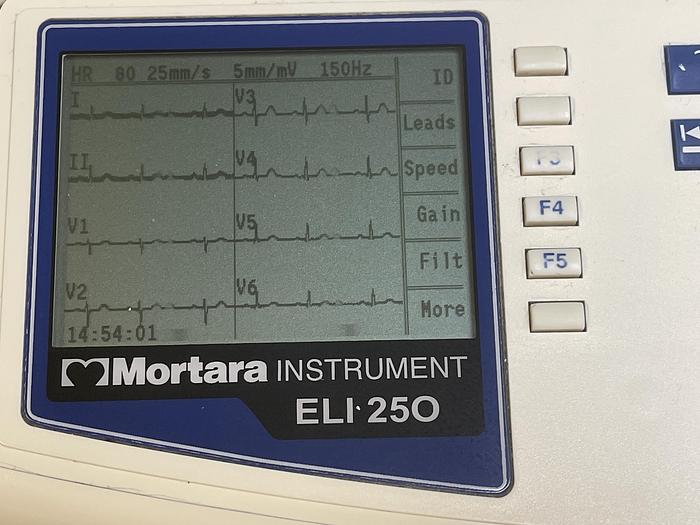 Gebraucht Mortara ELI 250 EKG Gerät auf Trolley