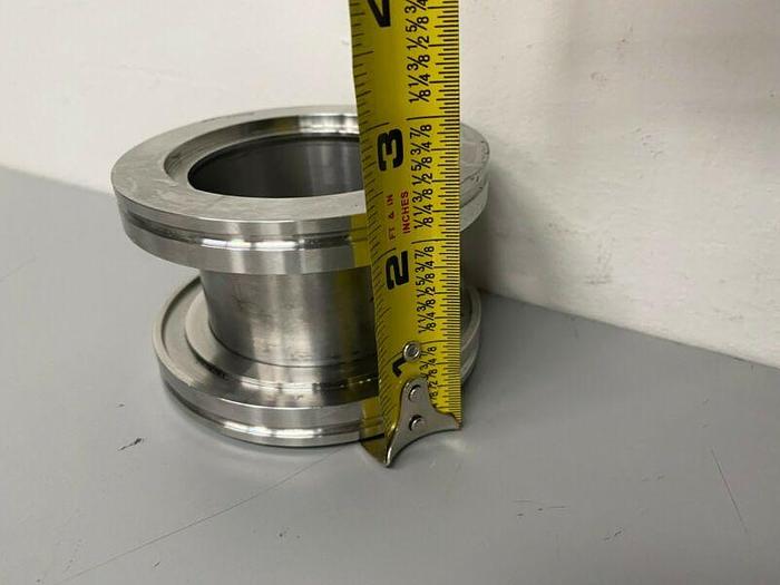 Used Stainless Steel Cylinder 3 5/8" KF Vacuum Fitting