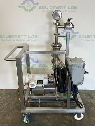 Used Centrifugal Pump 2" x 1.5"   w/ Baldor BW455453 2HP Motor, Drive, Flow Meter