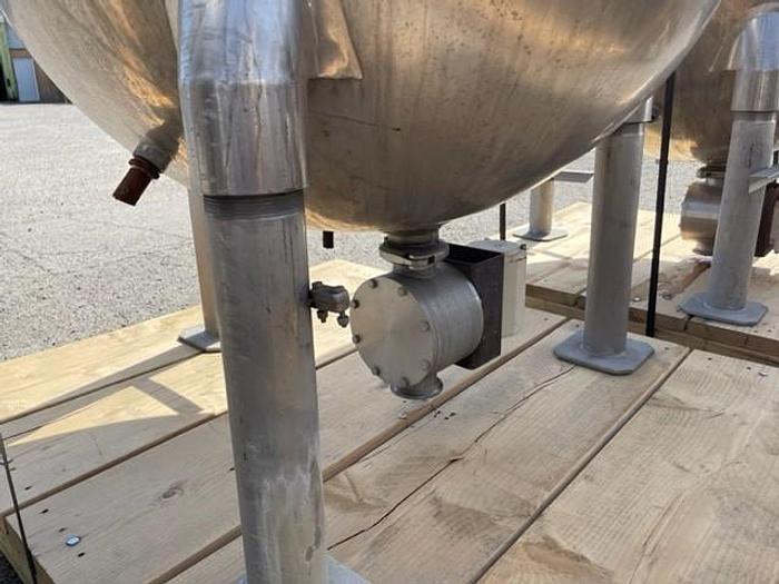 Used Groen 150 Gallon Stainless Steel Jacketed Mix Kettle With Dual Agitation