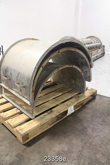 Used Fkc RST-S630X3000L Rotary Screen Thickener, 2Hp Drive, 460V, 24"X120"  Thickening Cylinder, Perforated Plate Hole Diameter Approx. 0.038" #23358