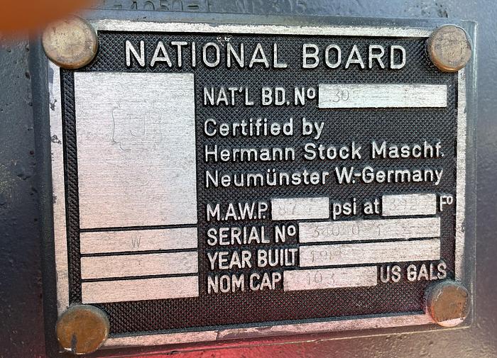 Used 1985 Stock Pilot Retort Model PR 900 Full Emersion Rotary Retort