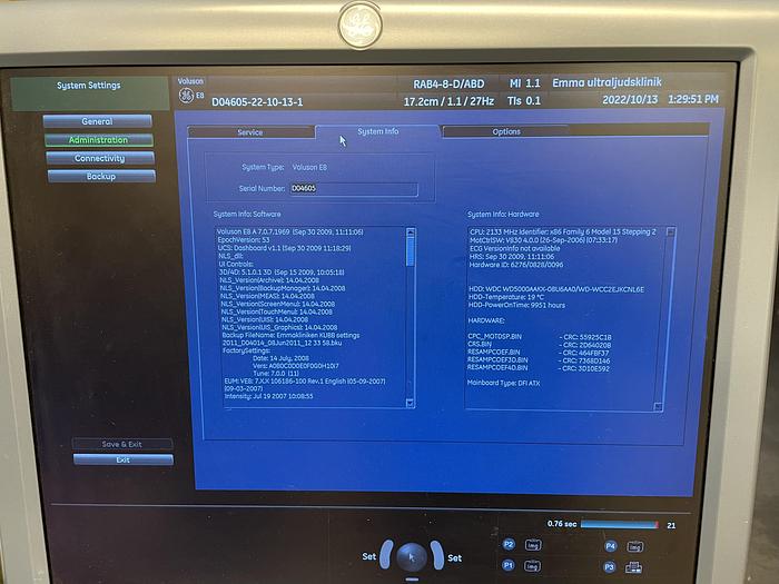 Used 2008 GE Voluson E8