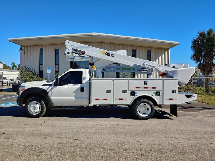 Used Altec AT40-MH 45ft Bucket Boom on 2016 Ford F550 4x4 Reg Cab Utility Truck - 05890