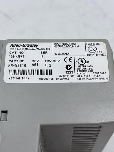 Used Allen-Bradley 1794-AENT Ser B