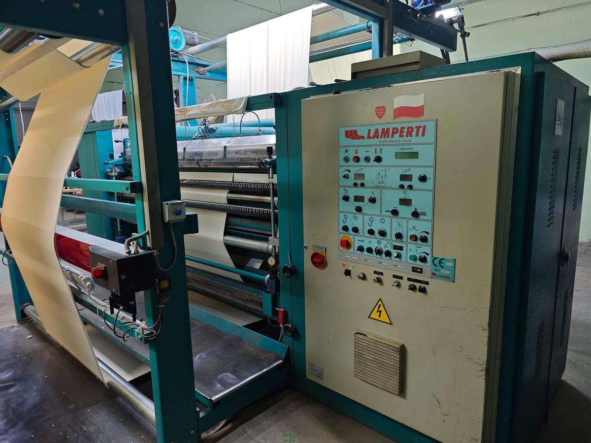 Used LAMPERTI Shearing Machine - Year 1997, working width 2200 mm