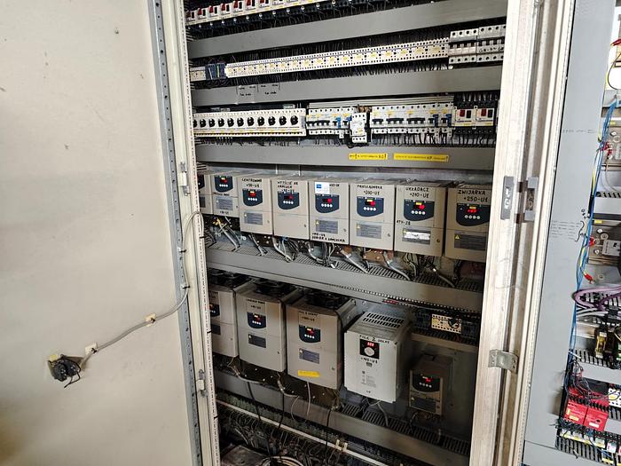 Inside electric panel of SANTEX COMPACTOR
