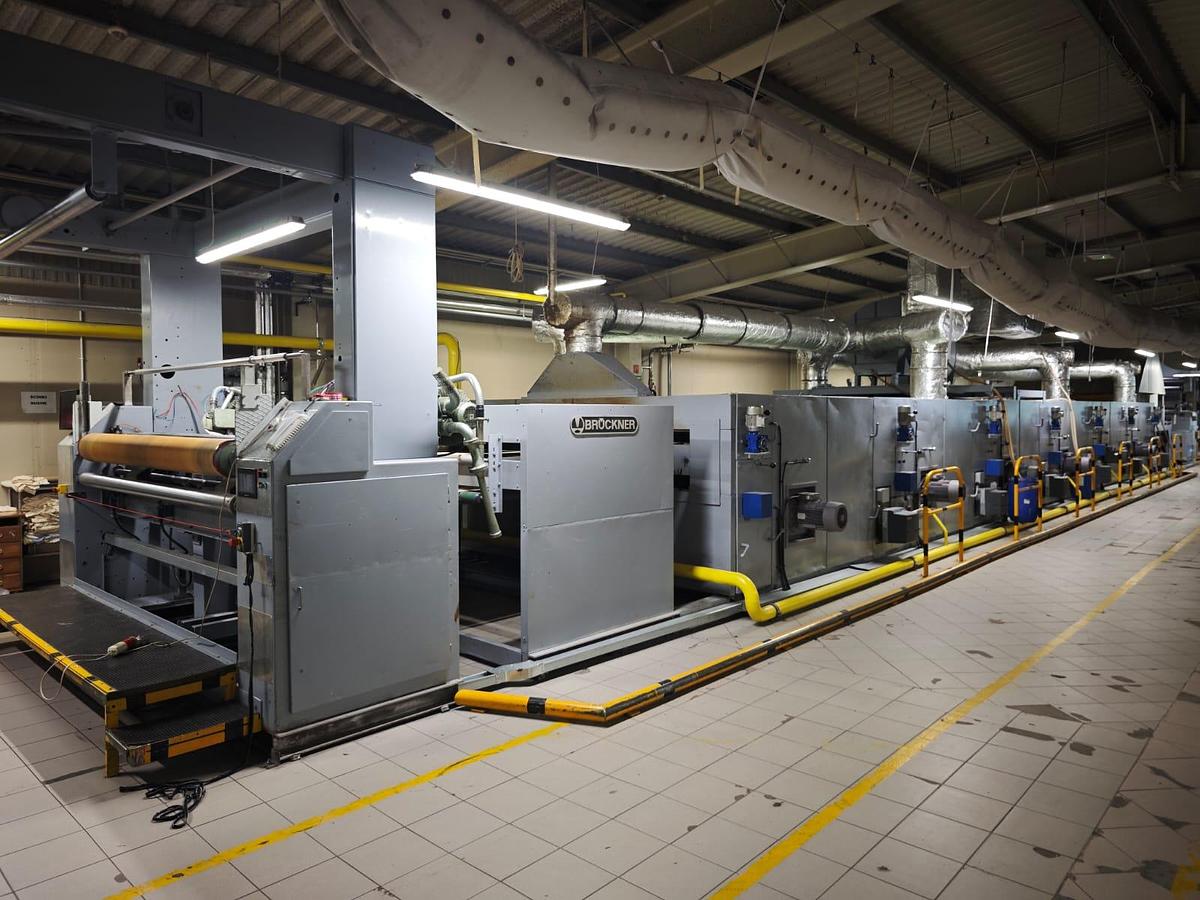 Used BRUCKNER Stenter, working width 2200 mm, fully renewed in 2019