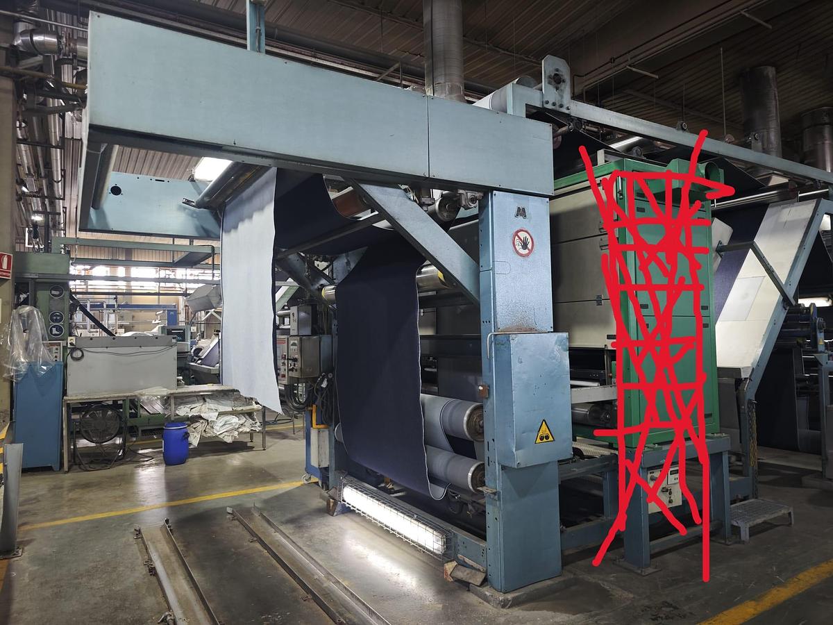 Used MONFORTS Sanforizing for Denim fabrics, working width 1800 mm