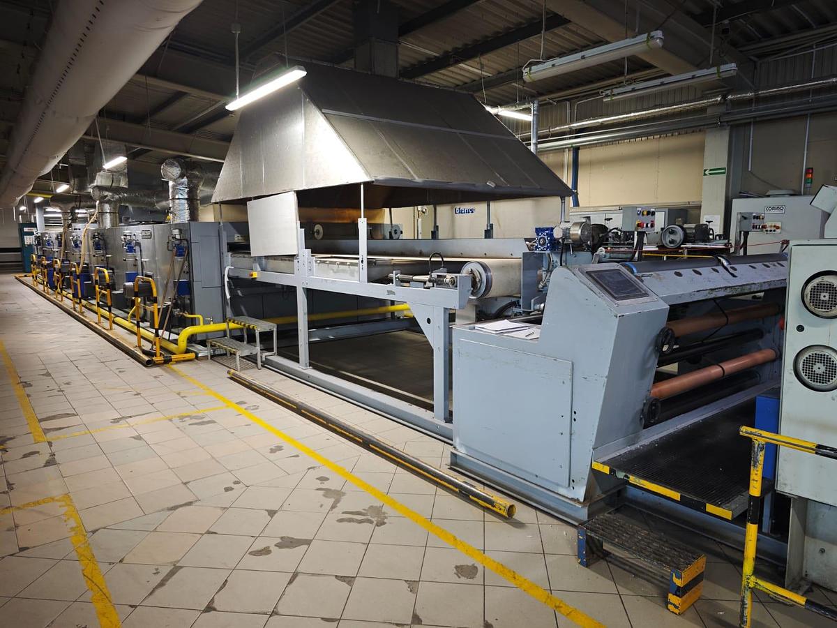Used BRUCKNER Stenter, working width 2200 mm, fully renewed in 2019