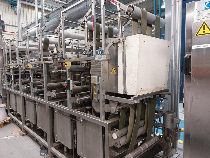 Used MAGEBA Dyeing and finishing RIBBON line year 2014