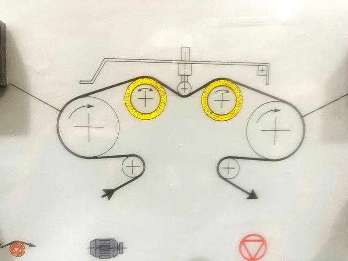 Used Emerizing machine TORRES Micropunt working width 1800 mm