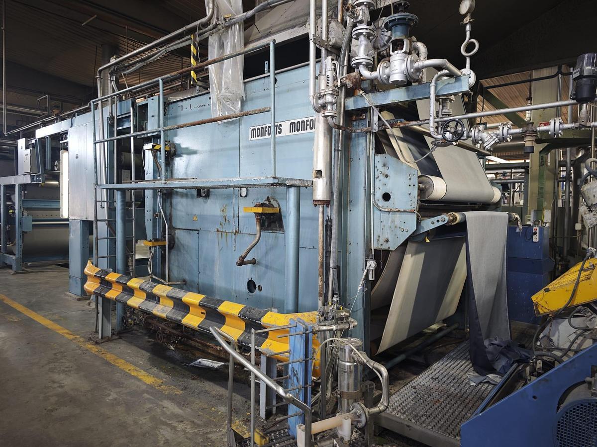 Used MONFORTS Sanforizing for Denim fabrics, working width 1800 mm