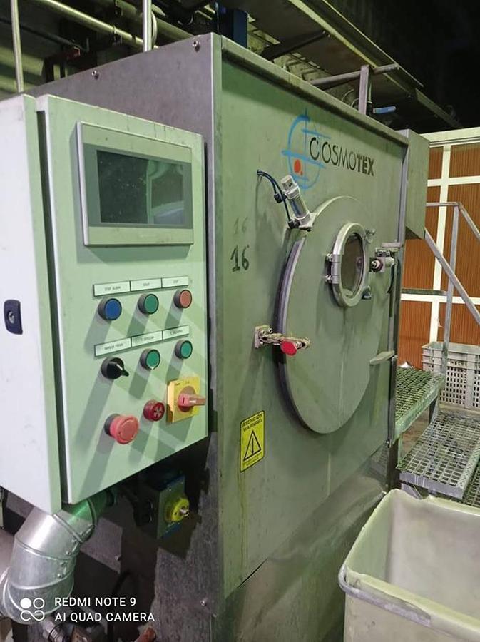 Used COSMOTEX garment dyeing machine, year 2015, capacity 25 Kg