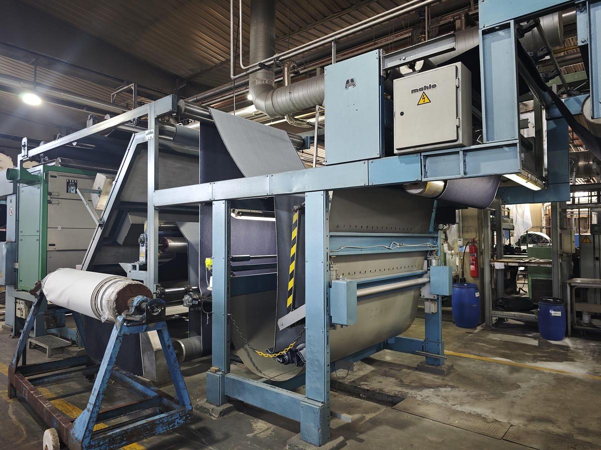 Used MONFORTS Sanforizing for Denim fabrics, working width 1800 mm