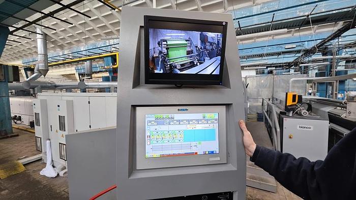 Control panel of UNITECH Stenter EVO RED8, 2019, used textile machinery