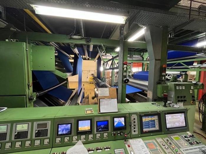 Used BRUCKNER Stenter - 1993 Year, working width 2800 mm, 8 chambers