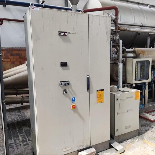 Electrical control panel of THIES JET TRD dyeing machine for managing power and automated operations