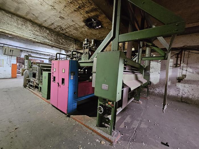 brushing device at the entry of Osthoff singeing