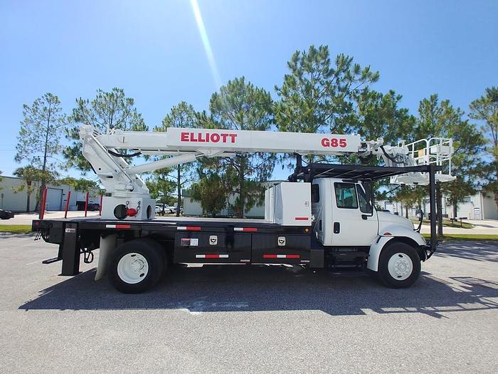 Used Elliott G85R Sign Crane on 2012 International 4300 4x2 Reg Cab Flatbed Truck - 84733