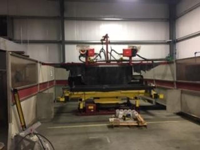 Used 2009 GENESIS/FANUC DUAL ARM FANUC ARCMATE 100iC A/B TABLE WELDING CELL, BARLEY USED