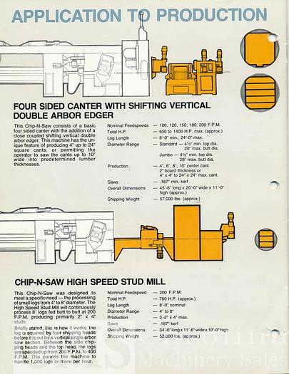Used Complete Sawmill Chip-N-Saw