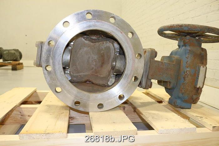 Used Dezurik V150 Hand Operated 10" Control Valve, Stainless Steel Body #26818