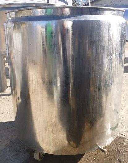 Used Tank, 325 Gallon, 316 Stainless Steel, 45" x 47", Jacketed, OT/SB #S743435