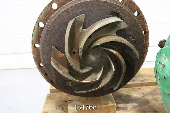 Used Goulds 3796 Pump, 4 X 4 X 13, Recessed Impeller, 10.50" Dia, 400 Gpm, 75 Ft. Head #13176