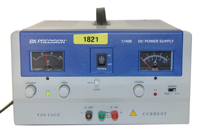 Used BK Precision 1740B Analog DC Power Supply 120V, 50/60Hz (1821)