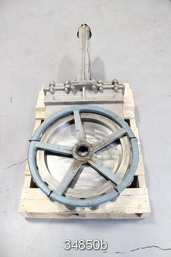 Used Fabri 18" Hand Operated Knife Gate Valve #34850
