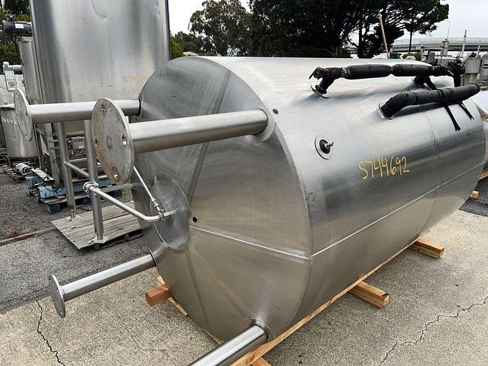 Used Tank, 1,550 Gallon, Stainless Steel, Jacket, 50 BBL Brite Tank, #S744692