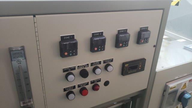 Used 2014 Schmid 4 zone digital controlled conveyor reflow oven