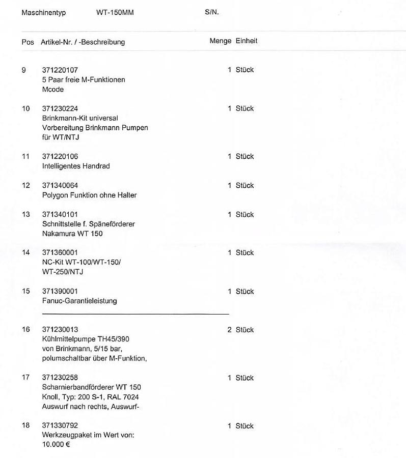 Used 2007 Nakamura TOME WT-150