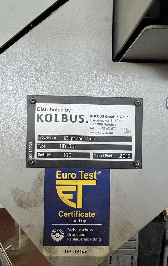 Used 2012 Kolbus Book production line BF 530