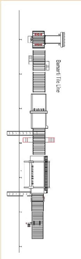 Used Barsanti Tile Cutting LIne