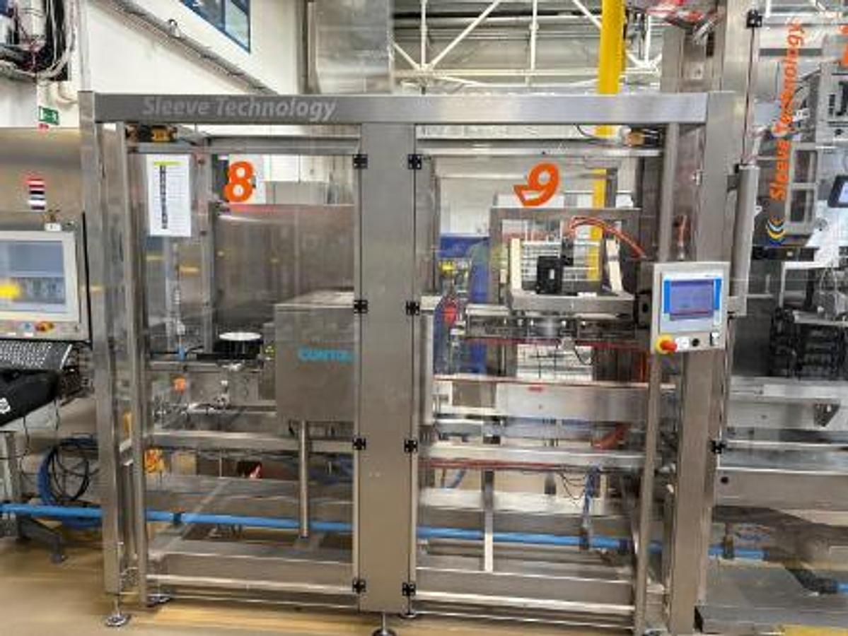 Used Bottle Distribution and Sleeve-Wrapping Line