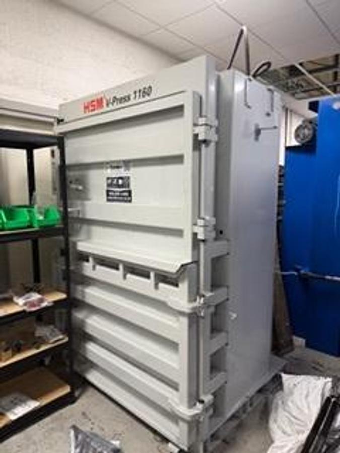 Used HSM V-Press 1160 Eco Vertical Baling Press