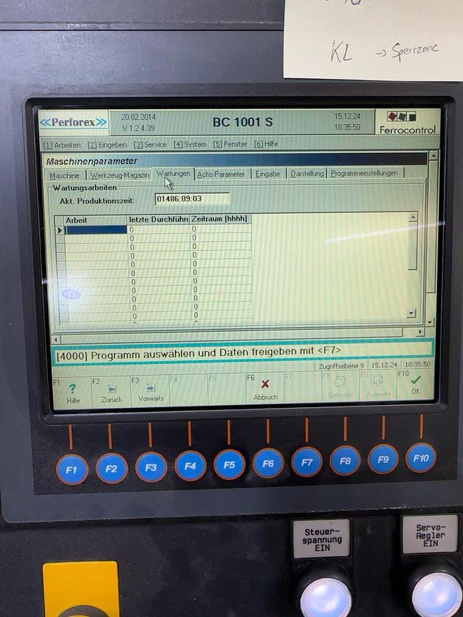 Used 2006 Perforex BC 1001 HS