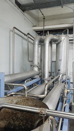 Used food grade steam heated Evaporator / Pasteurizer / Sterilizer with shell & tube heat exchangers