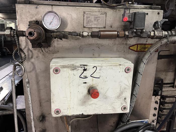 Used EMHART IS10 - EF 5 1/2 '' DG RH Hotend glass production line