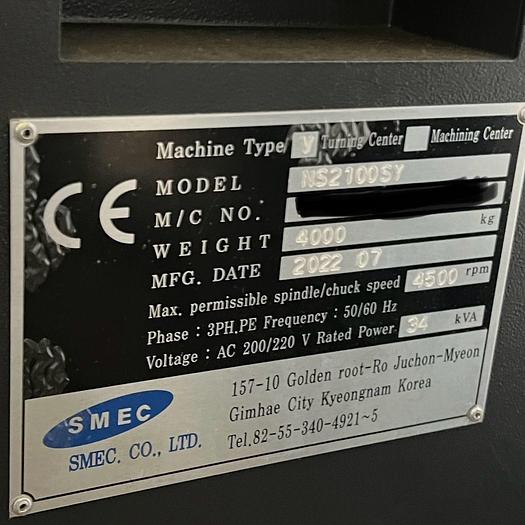 Used 2022 Smec NS 2100 SY