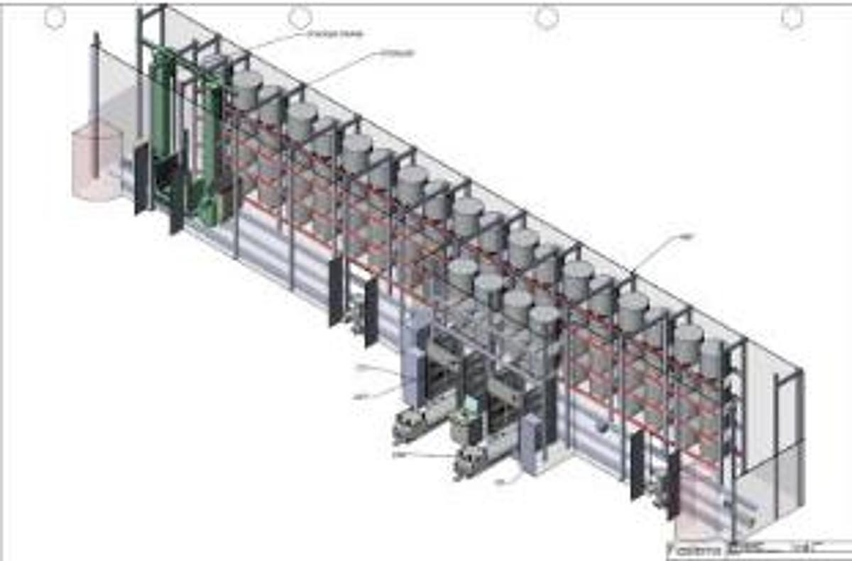 Used 2012 Fastems MLS-MD Linear Pallet Storage System