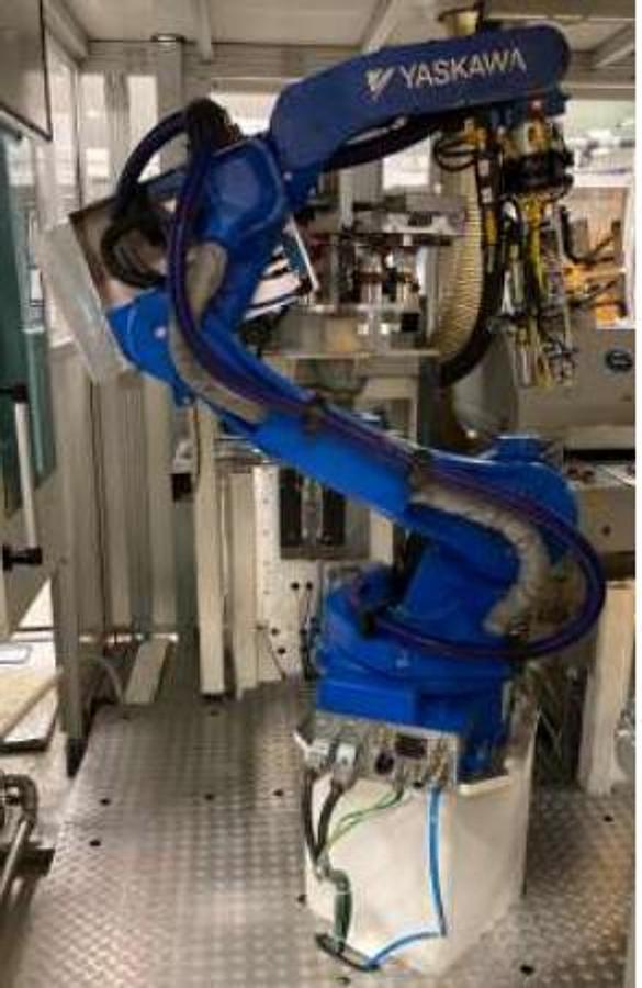 Used 2016 Krauss Maffei 80-180 CX with Yaskawa-Robot MH24 / DX 200 handling and peripherals