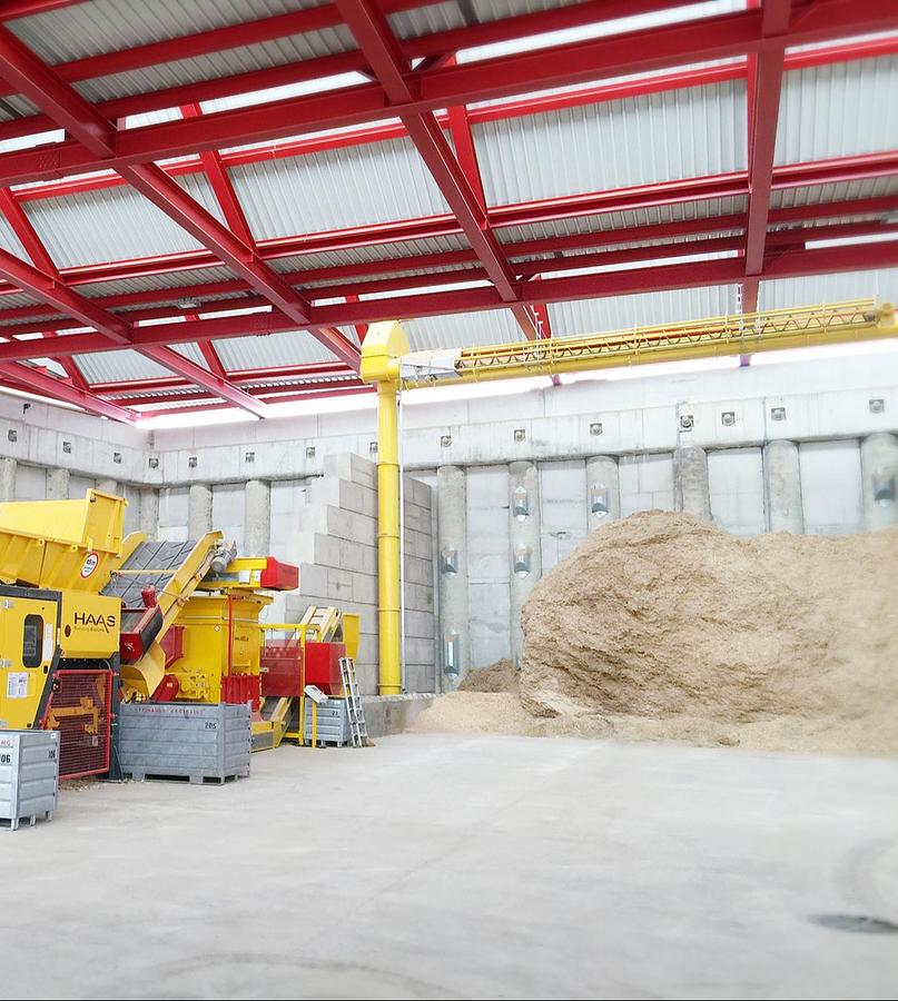 Used 2014 HAAS TYRON 1500 E Twin Shaft Primary Shredder