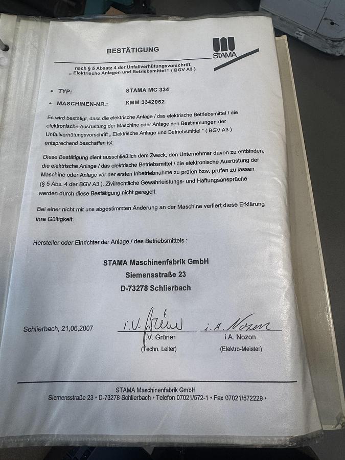 Used 2007 Stama MC 334