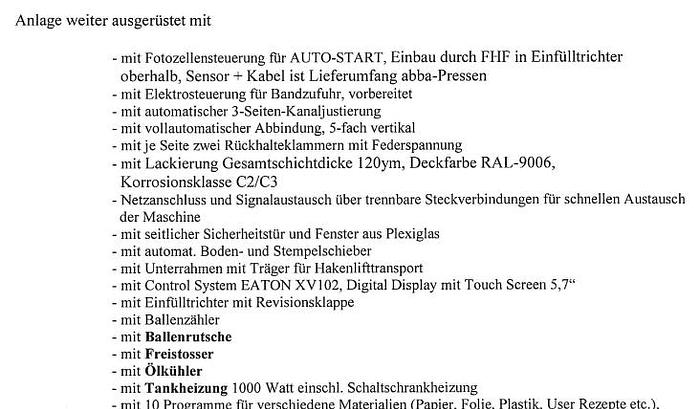 Used abba ALBAMAT KB 6800