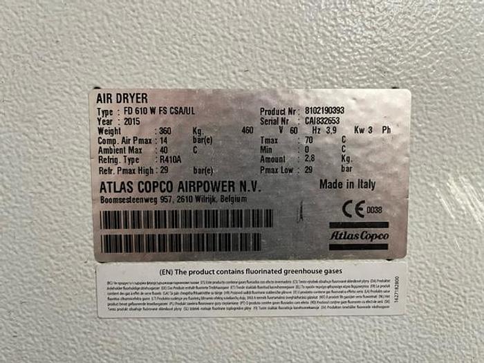 Used 2015 ATLAS COPCO FD610