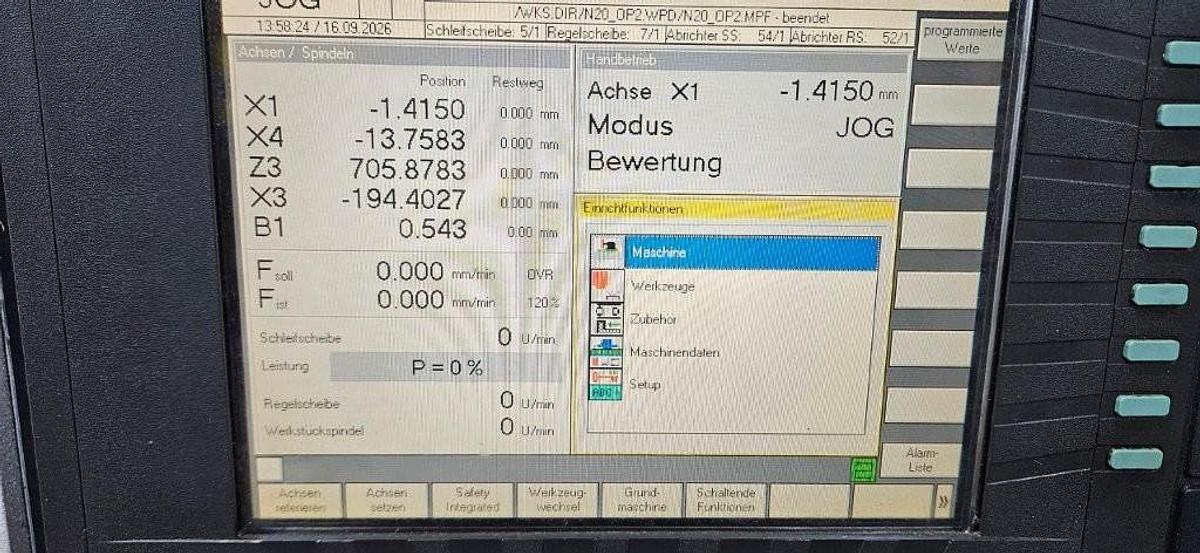 Used 2001 Schaudt Kronos LX CNC Centerless Grinding Machine