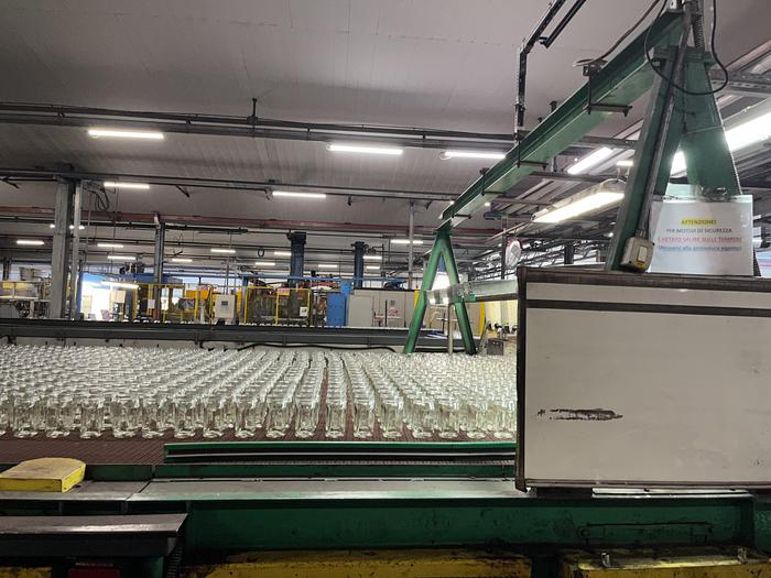 Used EMHART IS10 - EF 6 1/4 '' DG LH Hotend glass production line